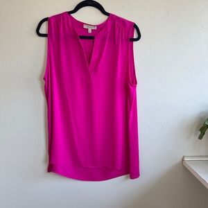 Chaus Fuchsia Sleeveless Blouse
